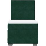 Box spring krevet s madracem tamnozeleni 90x200 cm baršunasti | shoptok.hr