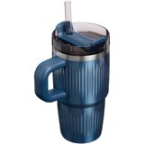 Stanley Quencher H2.O Fluted Tumbler tumbler od nehrđajućeg čelika sa slamkom mali Glacial Blue Shine 590 ml | shoptok.hr