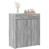  Komoda siva boja hrasta 80x42,5x93 cm od konstruiranog drva | shoptok.hr