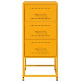  Noćni ormarići 2 kom boje senfa 36x39x78 cm čelični | shoptok.hr
