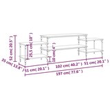 TV ormarić boja hrasta sonome 197x35x52 cm konstruirano drvo | shoptok.hr
