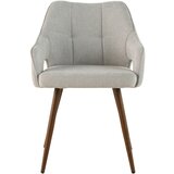 MID.YOU NASLANJAČ, les, kovina, tekstil svetlo rjava | Shoptok.si