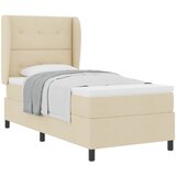  s opruga kutije s uzglavljem Krema 90 x 190 cm tkanina | shoptok.hr