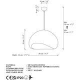  Brilagi - Visilica na sajli WABI SABI 1xE27/40W/230V prečnika 50 cm bela | Eponuda.com