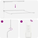 vidaXL avtomatska retraktibilna tenda rdeče in bele črte 350x250 cm | Shoptok.si