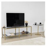 Hanah home TV komoda Basic Tamnosivo-Zlatna | Eponuda.ba