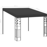  Zidna sjenica 3 x 3 x 2,5 m antracit | shoptok.hr