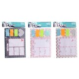 Sazio Neo Incolla, blokčić za poruke, samolepljiv, neon, miks | ePonuda.com