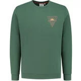 Shiwi Sweater majica tamno zelena / narančasta