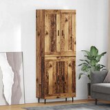 vidaXL Highboard 2 pcs Staro drvo Inženjerska drva i staklo | shoptok.hr