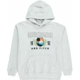Abercrombie & Fitch Sweater majica 'TECH' siva melange / narančasta / crna / prljavo bijela