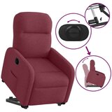  Električni naslanjač s funkcijo vstajanja vinsko rdeč, (21824863) | Shoptok.si