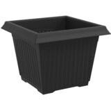  Kvadratna saksija za cvijeće 6 pcs Crna 23 x 23 x 17,5 cm | shoptok.hr