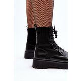 Boto PH2 Women's Lace-up Ankle Boots with Sock Black Dedinva | Shoptok.si