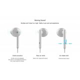 Huawei original slušalke AM115 s 3,5 vtičem z gumbom za nastavitev glasnosti - bele - eu blister | Shoptok.si
