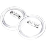  Set gumba za značke sa sigurnosnim iglama 100 kom akrilni 44 mm | shoptok.hr