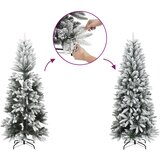  Umjetno božićno drvce sa 150 LED žarulja i snijegom 150 cm | shoptok.hr