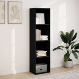 vidaXL Regal za knjige crni 40x30x152 cm konstruirano drvo | shoptok.hr