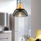  Visilica na sajli MONZA 1xE27/40W/230V prečnik 29 cm crna/zlatna | Eponuda.com