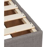 vidaXL Box spring postelja z vzmetnico taupe 90x200 cm blago | Shoptok.si