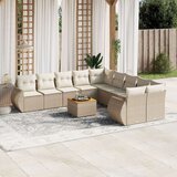  11-dijelni set vrtnih sofa od poliratana s jastucima bež | shoptok.hr