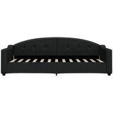  Dnevni krevet s madracem crni 80 x 200 cm od tkanine | shoptok.hr