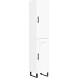 Maison Chic Visoka omara - Komoda - Predalnik bela 34,5x34x180 cm inženirski les, (21720784) | Shoptok.si