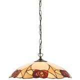 Endon 112197 - Luster na lancu Tiffany INGRAM 1xE27/60W/230V prečnik 45 cm | Eponuda.com