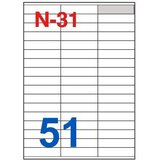 NANO Etikete za laserske i ink-jet pisače , N-31, 70x16,9 mm, 100/1 | shoptok.hr