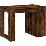  Radni stol s ladicom i policom dimljeni hrast 102x62x77,5 cm | shoptok.hr