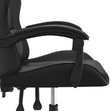  Igraća stolica od umjetne kože crna | shoptok.hr