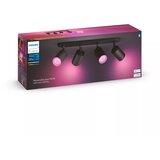 Philips - LED RGBW prigušiva spot svetiljka Hue FUGATO 4xGU10/4,2W/230V crna | Eponuda.com