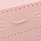 vidaXL Ladičar ružičasti 80 x 35 x 101,5 cm čelični | shoptok.hr