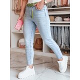 DStreet Spodnie damskie jeansowe skinny z paskiem FITARINKA niebieskie | shoptok.hr