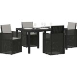  Vrtni set za objed s jastukom 5 pcs Antracit i Svjetlosiva PP | shoptok.hr