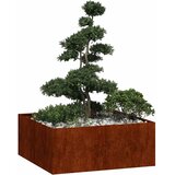  Sadilica boja hrđe 100x100x40 cm od pohabanog čelika | Eponuda.com