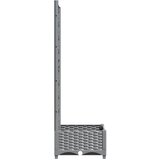  Vrtna sadilica s rešetkom svjetlosiva 40 x 40 x 121,5 cm PP | shoptok.hr