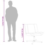 vidaXL Akcentni Stol Bež Tkanina, Kovina Standard Ergonomski | Shoptok.si