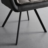 Bessagi Home naslanjač billy, siva, vrtljiv | Shoptok.si