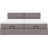 vidaXL otomanski okvir kreveta s madracima smeđesivi 200x200cm tkanine | shoptok.hr