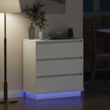  Noćni ormar Bijelo 71 x 34,5 x 75 cm Konstruirano drvo | shoptok.hr