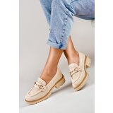 primohurt Ażurowe beżowe półbuty z delikatną ozdobą | shoptok.hr