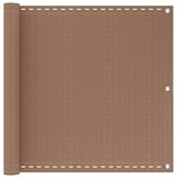  Zaštita od pogleda za balkon 75 x 800 cm HDPE i Aluminij Pravokutni Sivosmeđa - Sivosmeđa 75 x 800 cm | shoptok.hr