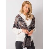 Fashion Hunters Black and orange patterned scarf | Shoptok.si