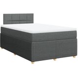 Maison Chic Box spring postelja - Vzmetna postelja z vzmetnico temno siva 120x190 cm blago SL23923, (21891572) | Shoptok.si