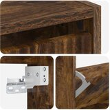  Ormar za cipele na zidu ARNHEM 71 x 17 x 86 cm Dimljeni hrast | shoptok.hr