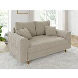 Ropez Bež sedežna garnitura iz tkanine bouclé 150 cm Ariella – | Shoptok.si