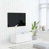TV ormarić bijeli 80 x 34 x 30 cm od konstruiranog drva | shoptok.hr