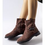 Gemre Brown eco-suede ankle boots Valente | shoptok.hr