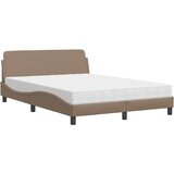 Krevet s madracem Dover boja cappuccina 120 x 200 cm od umjetne kože | Eponuda.ba